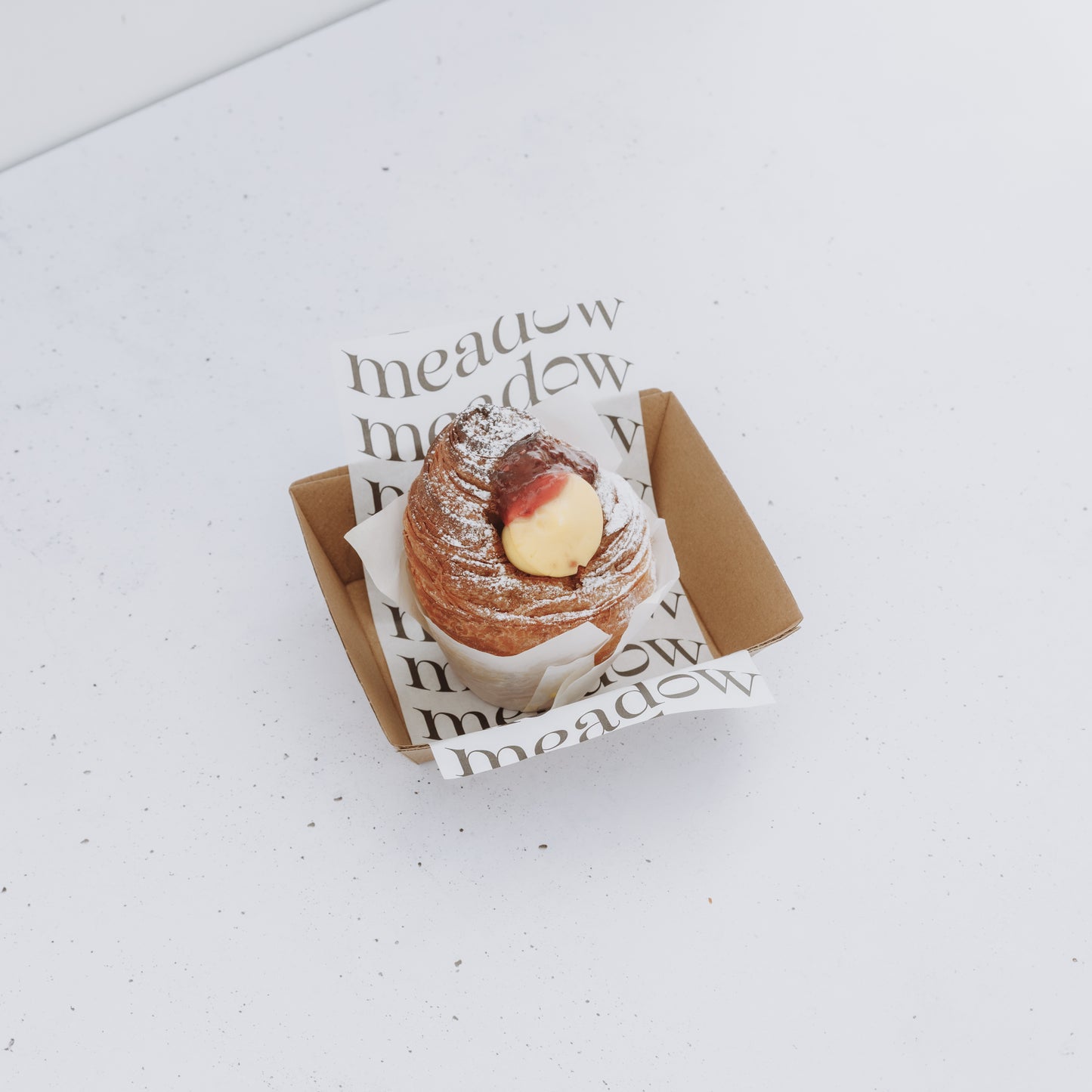 Cruffin – Custard & Jam Croissant Scroll